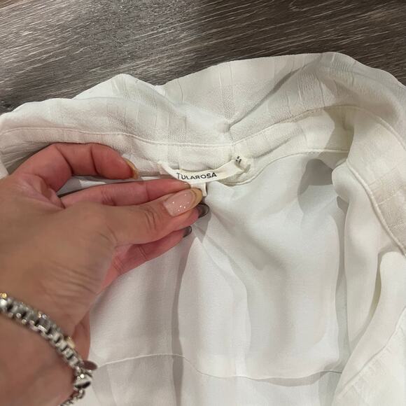 Tularosa X Revolve Romi Dress White Collar Botton Down Maxi Dress Size Small - Picture 5 of 9